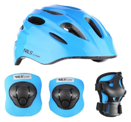 Helma s chráničmi NILS Extreme MTW01+H210 modrá