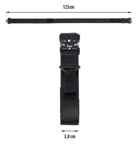 Taktický opasok NILS Camp NC1729 čierny 125 cm