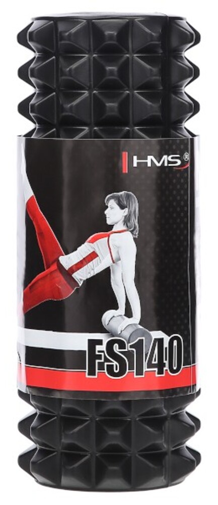 Fitness valec FS140 33 cm, čierny