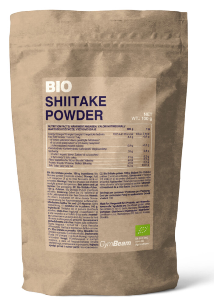 BIO Shiitake prášek 100 g