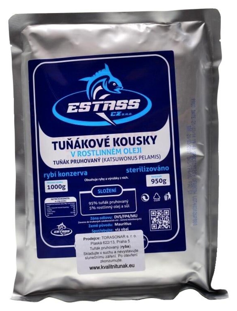 Tuňákové kousky v rostlinném oleji 1000 g