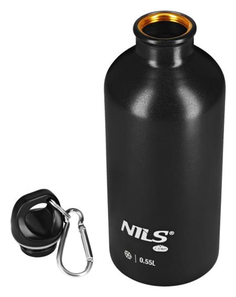 Nerezová turistická láhev NILS Camp NC3801 černá 500 ml