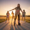 Kolečkové brusle NILS Extreme NA2053A VIBE růžové