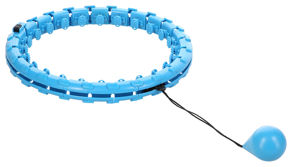 Masážní hula hoop FH01 se závažím modrá