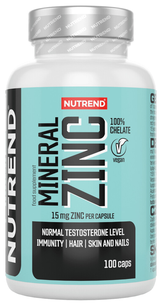 Mineral Zinc 100% Chelate 100 kapslí