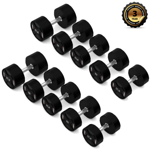 Sada polyuretanových jednoručních činek HPC set 2 x 27,5 - 37,5 kg CPU - 325 kg