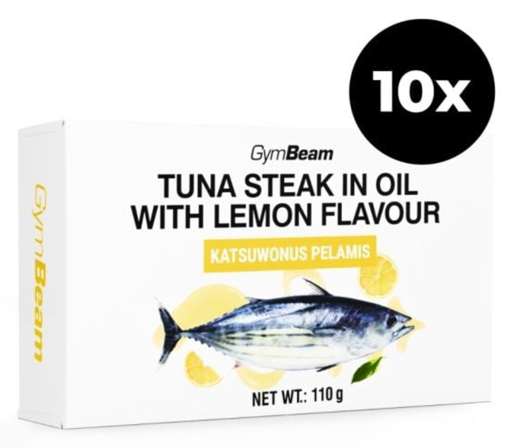 Steak z tuňáka v oleji s citrónovou příchutí 10 x 110 g