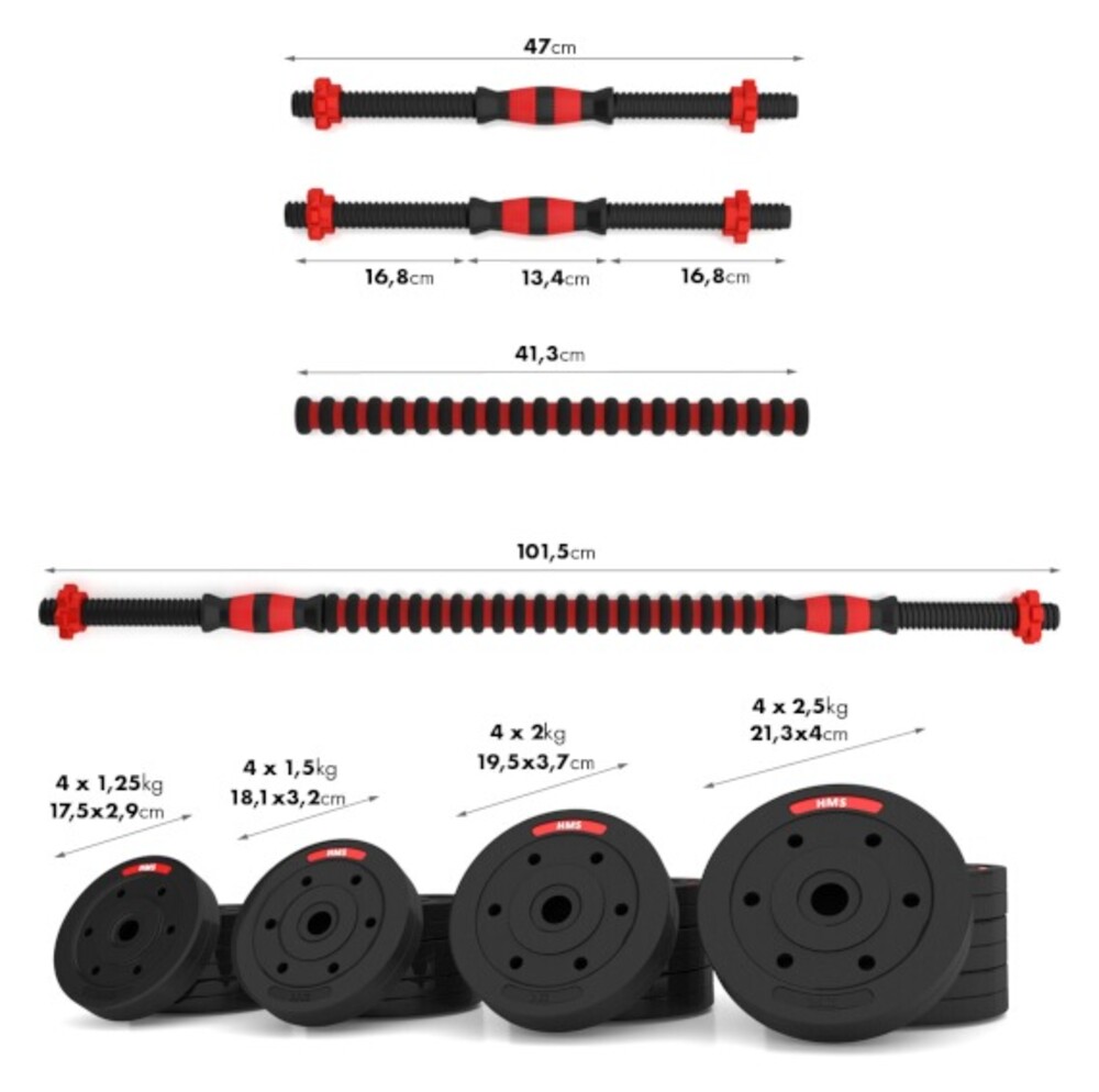 Nakládací činky SGP30, 30 kg