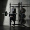 Multifunkční skládací posilovací stojan - Power Rack KLT34 šedý