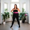 Masážní hula hoop HHW12 plus size se závažím fialová