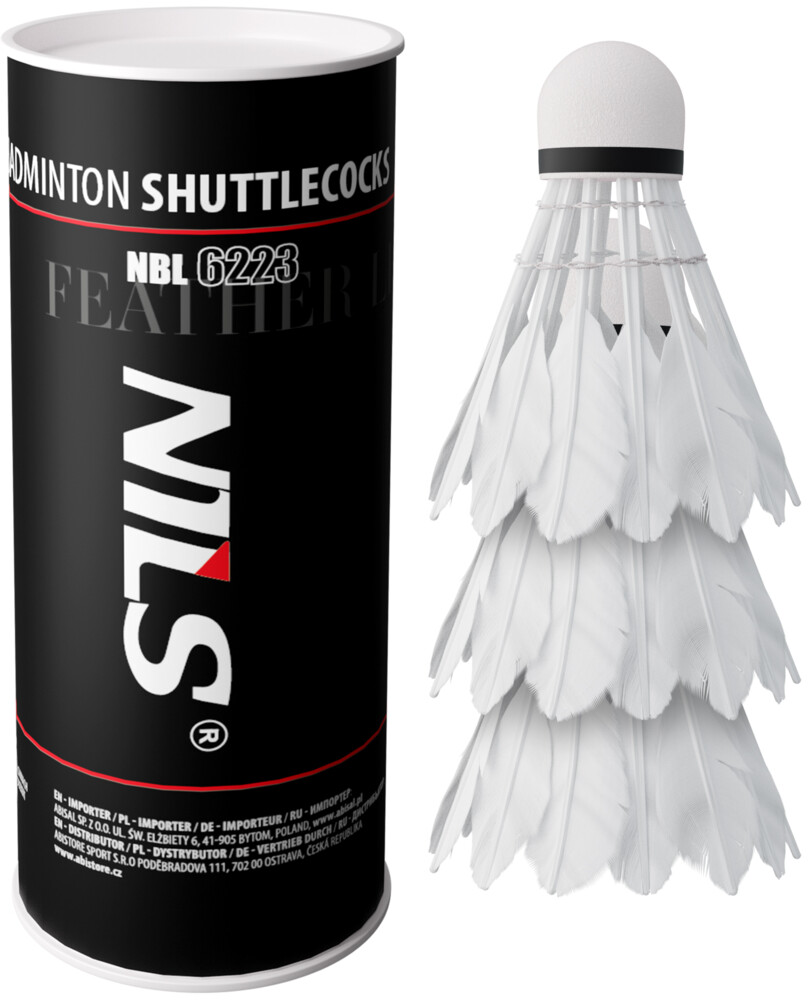 Badmintonové míčky z peří NBL6223 s LED 3 ks