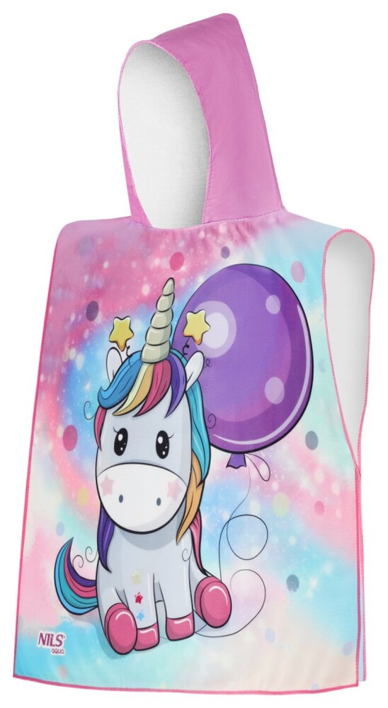 Ručník - pončo z mikrovlákna NILS aqua NAR20 Unicorn