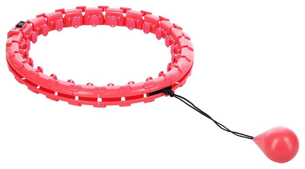 Masážní hula hoop FH01 se závažím červená