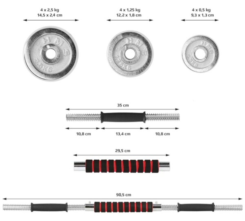 Činkový set v kufru STC21 21 kg