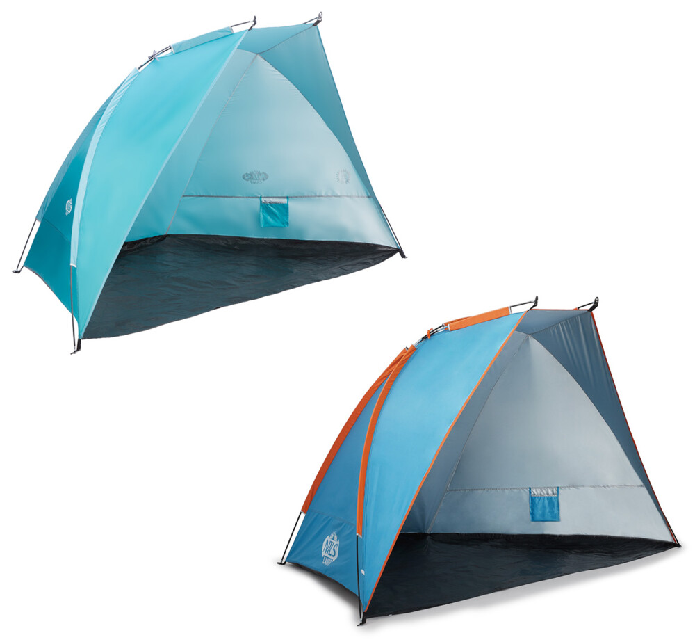 Plážový stan NILS Camp NC8030 modrý-oranžový