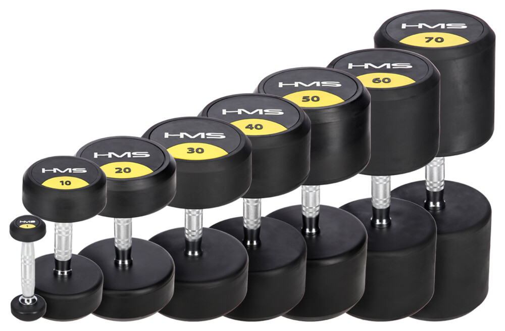 Pogumovaná jednoruční činka HG Pro 30 kg