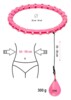 Masážní hula hoop ONE Fitness OHA02 se závažím růžová
