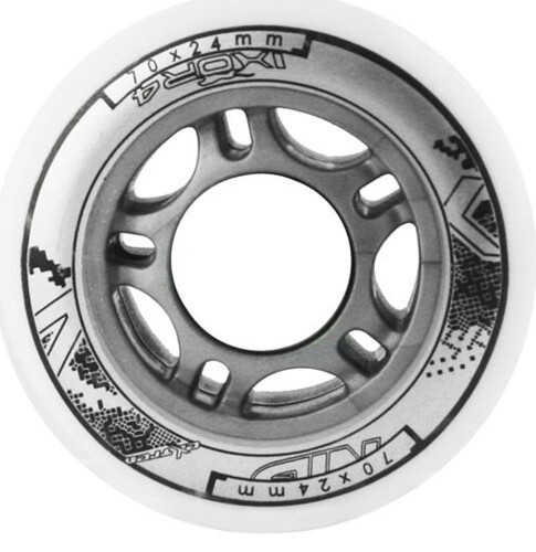 KOLEČKA PU 70x24 BÍLÉ (4KS) 