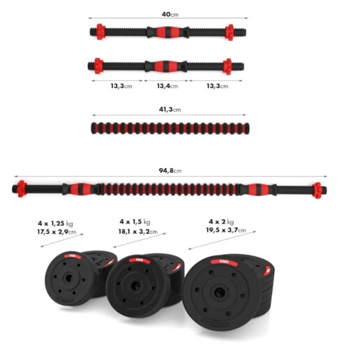 Nakládací činky SGP20, 20 kg