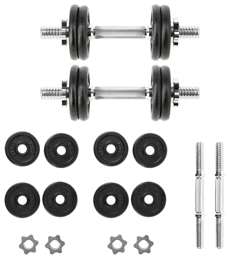 Jednoruční nakládací činky SG02 2x7 kg