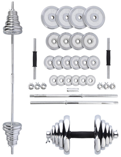Činkový set v kufru STC50 2x25 kg, chrom