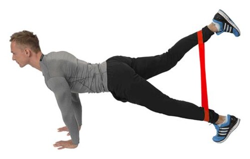 Fitness guma GU04 červená