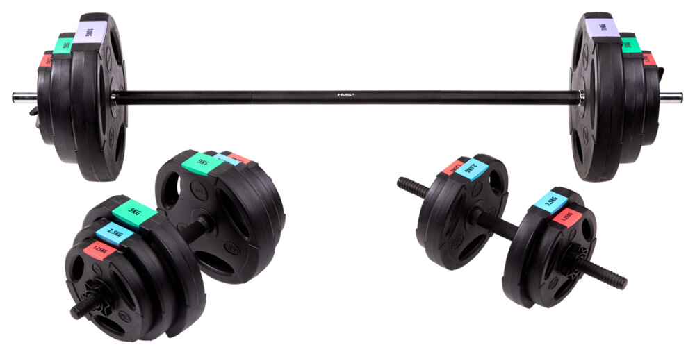 Nakládací činky HMS SGSP60, 62 kg