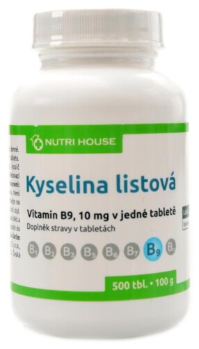 Vitamín B9 kyselina listová Folacin 500tablet
