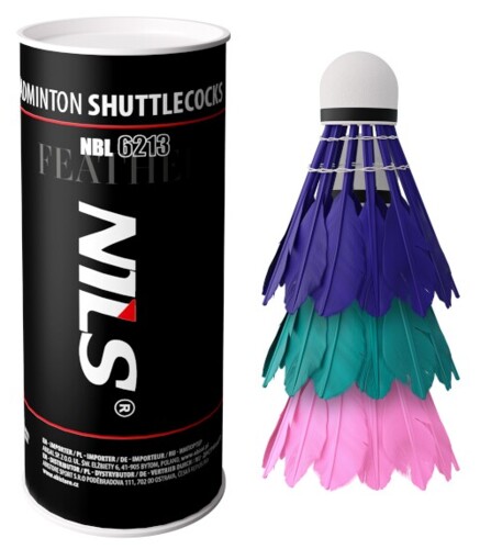 Badmintonové míčky z peří NBL6213 multicolor 3 ks