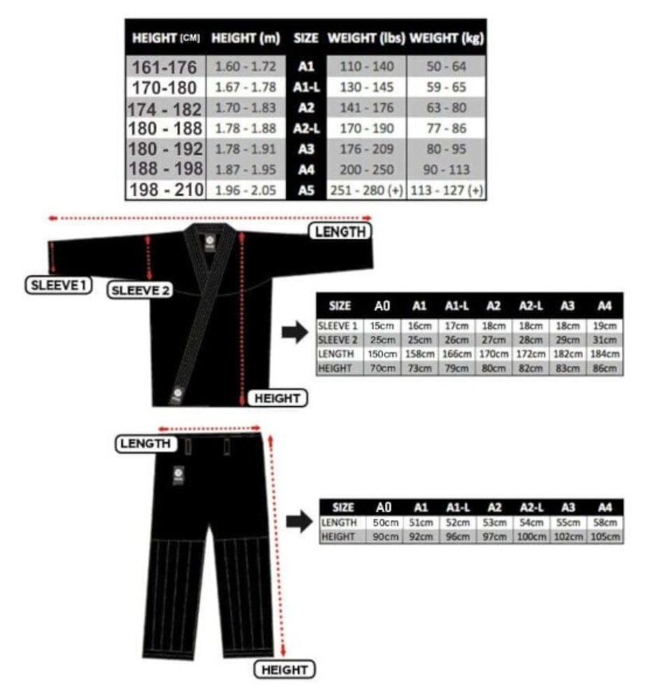 Kimono na tréning Jiu-jitsu DBX Elite A3