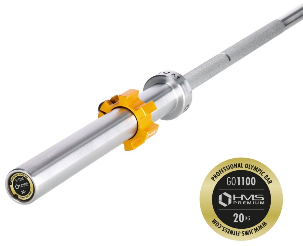 Olympijská osa GO1100 220 cm x 50 mm + rychlouzávěry ZG1500