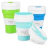 Skládací silikonový hrnek NILS Camp NC4103 600ml světle zelený