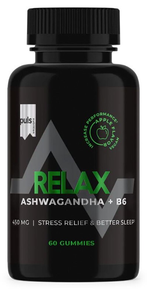 Relax Ashwagandha + B6 60 gummies apple