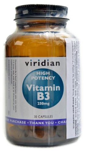 High Potency Vitamin B3 250mg 30 kapslí