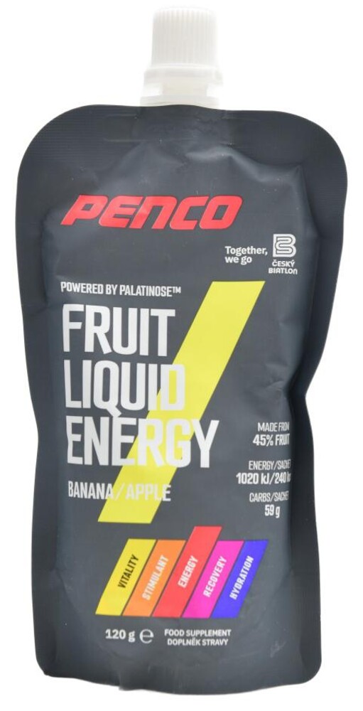 Fruit liquid energy 120 g jahoda banán