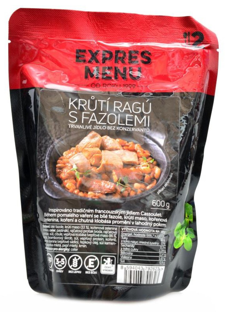Krůtí ragů s fazolemi 600g