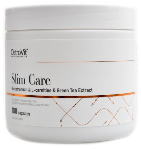 Slim Care Glucomannan + L-Carnitine + Green Tea Extract 180 kapslí