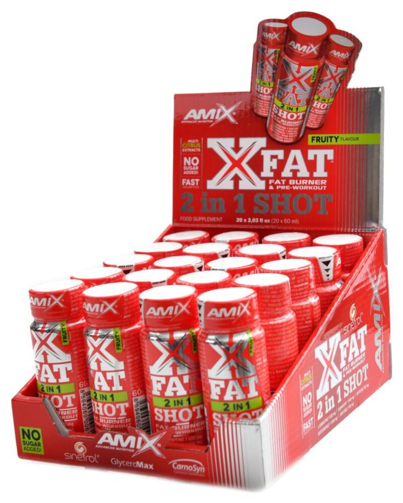 X-Fat 2 in 1 SHOT 20 x 60ml BOX Fruity