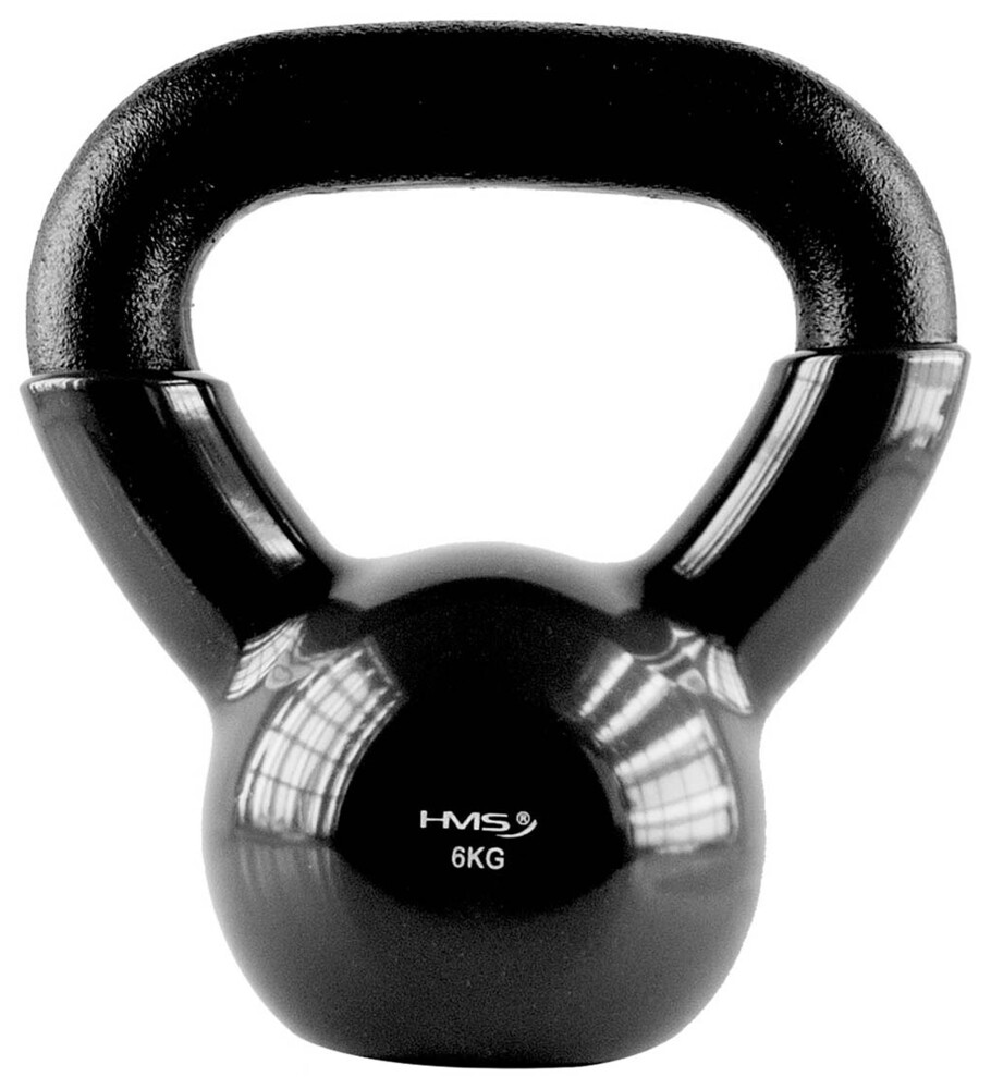 Kettlebell pokrytý vinylem KNV06 6 kg, černý