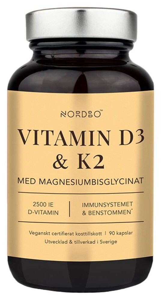 Vitamin D3 2500IU a K2 50μg 90 kapslí
