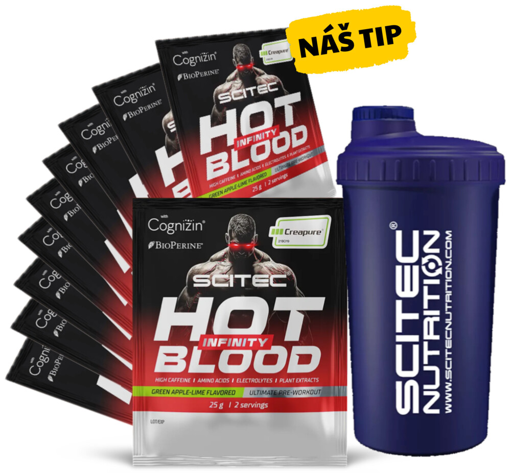 AKCE 10x Hot Blood Infinity 25 g + ZDARMA Šejkr 700 ml