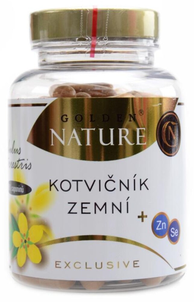 Kotvičník zemní 90%+zinek+selen 100 kapslí