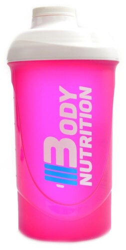 Šejkr 600 ml růžovo bílý