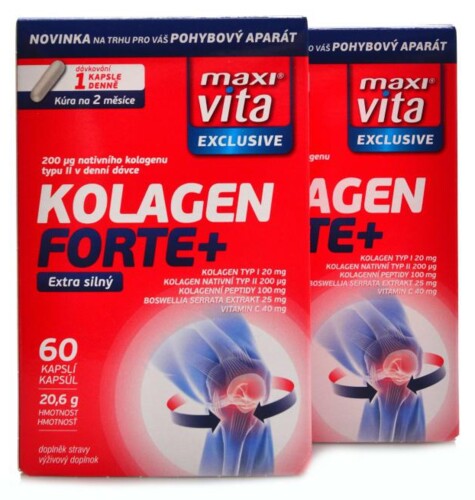 MaxiVita kolagen forte + 2 x 60 kapslí