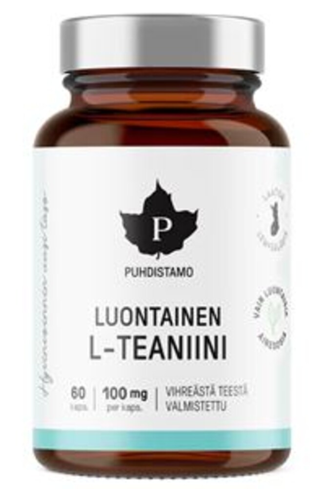 L-Theanine Natural 60 kapslí (Luontainen L-Teaniini)
