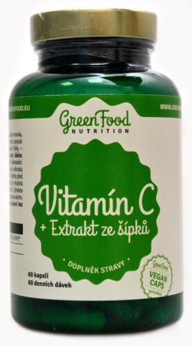 Vitamín C 500mg rose hips extract 60 kapslí