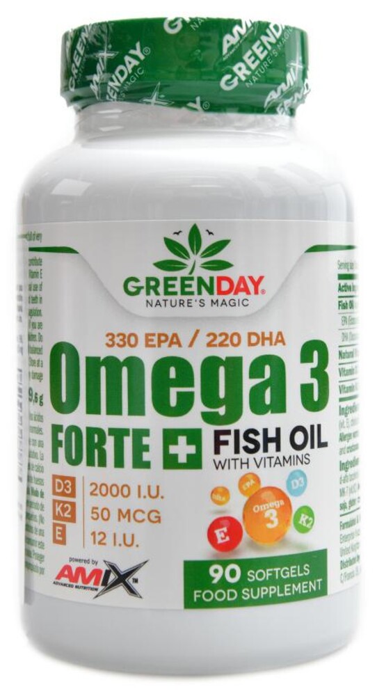 Omega 3 D3 + K2 + E 90 kapslí
