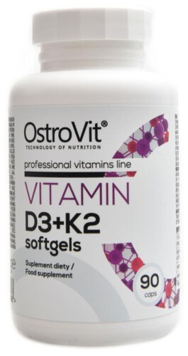 Vitamin D3 + K2 90 kapslí
