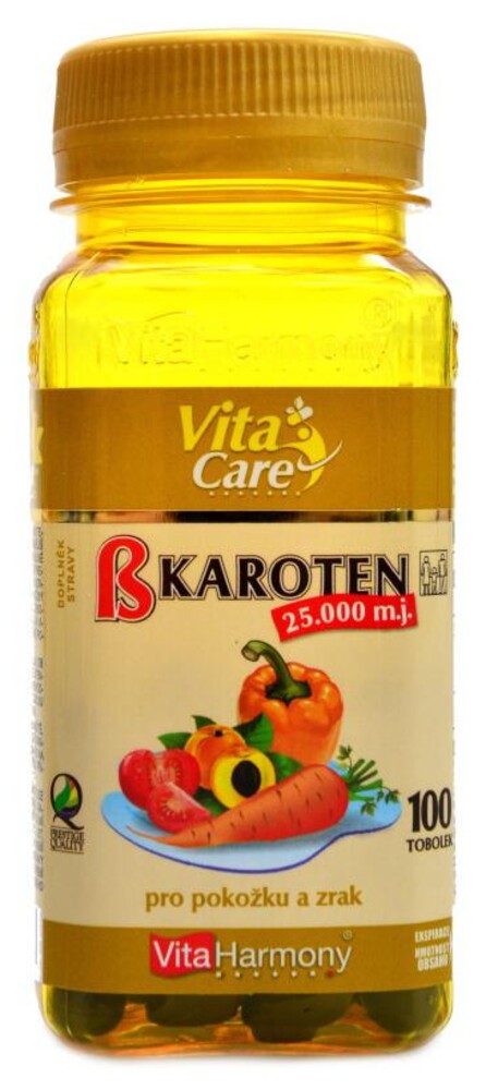Beta karoten 25.000mj 100 tobolek