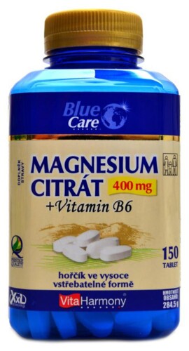 XXL Magnesium Citrát 400mg+vitamín B6 150 tbl